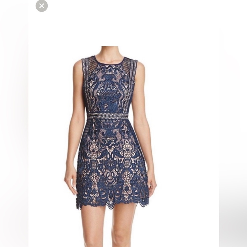 Aqua dress from Bloomingdale’s